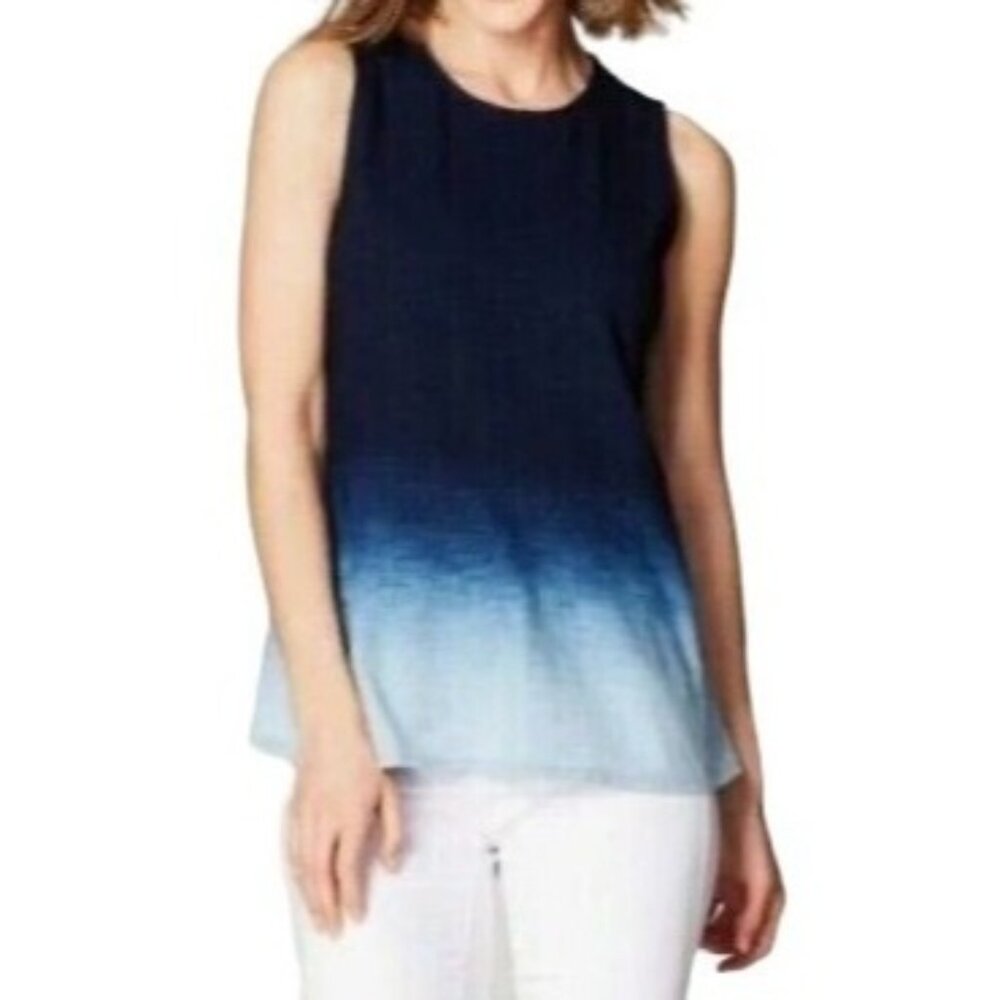J. Jill Pure Jill Indigo Top Tank Size Xsmall Womens‎ Sleeveless Blue Ombre